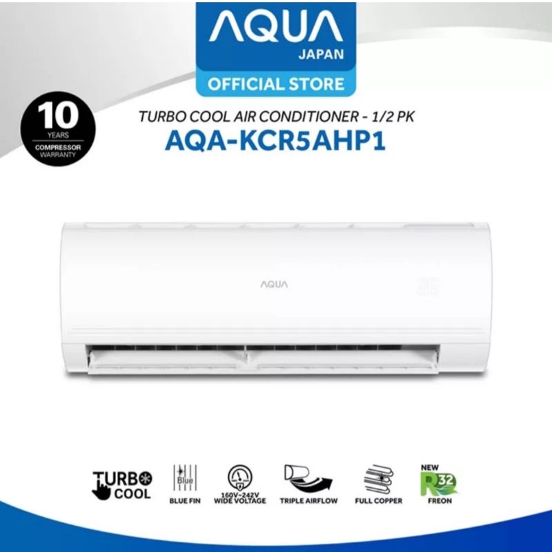 AQUA 0,5 PK AQA-KCRR5FQDL3 + Paket Pemasangan