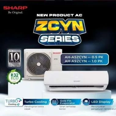 Sharp 2 PK Tipe AH-18ZCYN + Paket Pemasangan