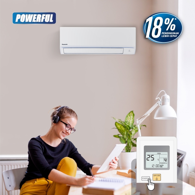 AC PANASONIC CS-LN5 (0.5PK) SIBIRU + INSATALASI MATERIAL